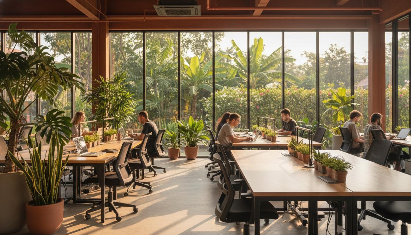 5 coworkingových center v Chiang Mai, kde skutečně pracují nomádi